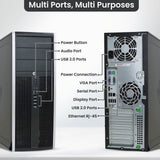 HP Tower Desktop Business PC Intel 3.10GHz 500GB HDD with 19" LED Wifi Speakers Windows 11