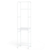 Slim Coat Rack Freestanding Garment Organizer with 8 Hanging Rods