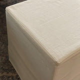 Deluxe Slipcover Upholstered Ottoman