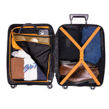 20-inch Black Carry-On Hardcase Roller Luggage with 360° Wheels