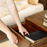 Acacia Sofia 1-Drawer Solid Wood Nightstand for Stylish Storage