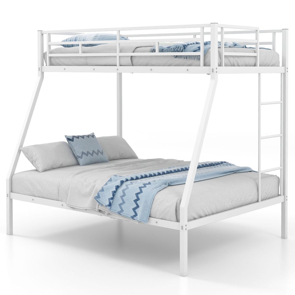 Space-saving Metal Slatted Bed Frame for Teens and Adults Noise-free No Box Spring Needed