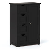 Standing Indoor Wooden Cabinet with 4 Drawers