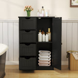 Standing Indoor Wooden Cabinet with 4 Drawers