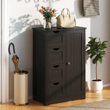 Standing Indoor Wooden Cabinet with 4 Drawers