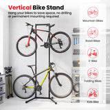 Adjustable Bike Storage Rack with Vertical Stand for 4 Bikes and Garage