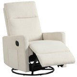 Swivel Rocking Chair 360Â° Nursery Reclining Rocker Armchair with Cushioned Back