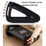 Office Computer Set Up Foot Stool Foot Massage Pedal(Black)