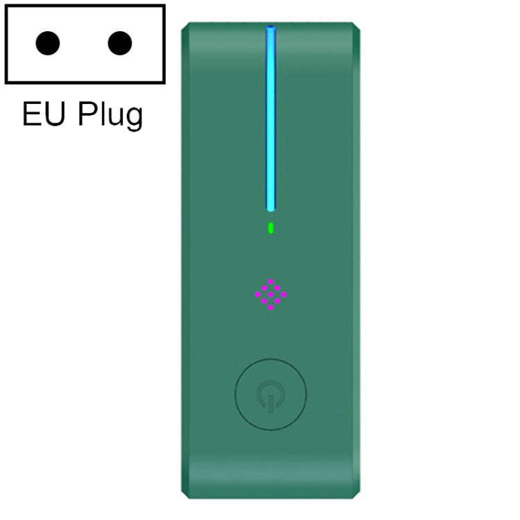 JHQ-12SS Negative Ion Air Purification UV Sterilizer with Night Light, Spec: EU Plug(Green)