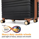 Brickell 3 Piece Expandable Retro Luggage Set