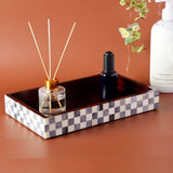 Vanity Trays Parlour Checkered Pattern Bone Inlay Collection in 10x6