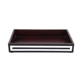 Vanity Trays Parlour Concentric Pattern Wood & Resin Inlay Collection in 10x6