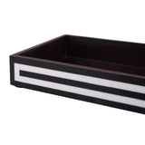 Vanity Trays Parlour Concentric Pattern Wood & Resin Inlay Collection in 10x6