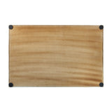Decorative Tray Concentrics Pattern Resin Inlay Collection in 2 Sizes, Black & White