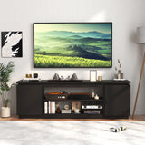 TV Cabinet with 3 Adjustable Shelves and Anti-Tipping Kits for TVs up to 80 Inch