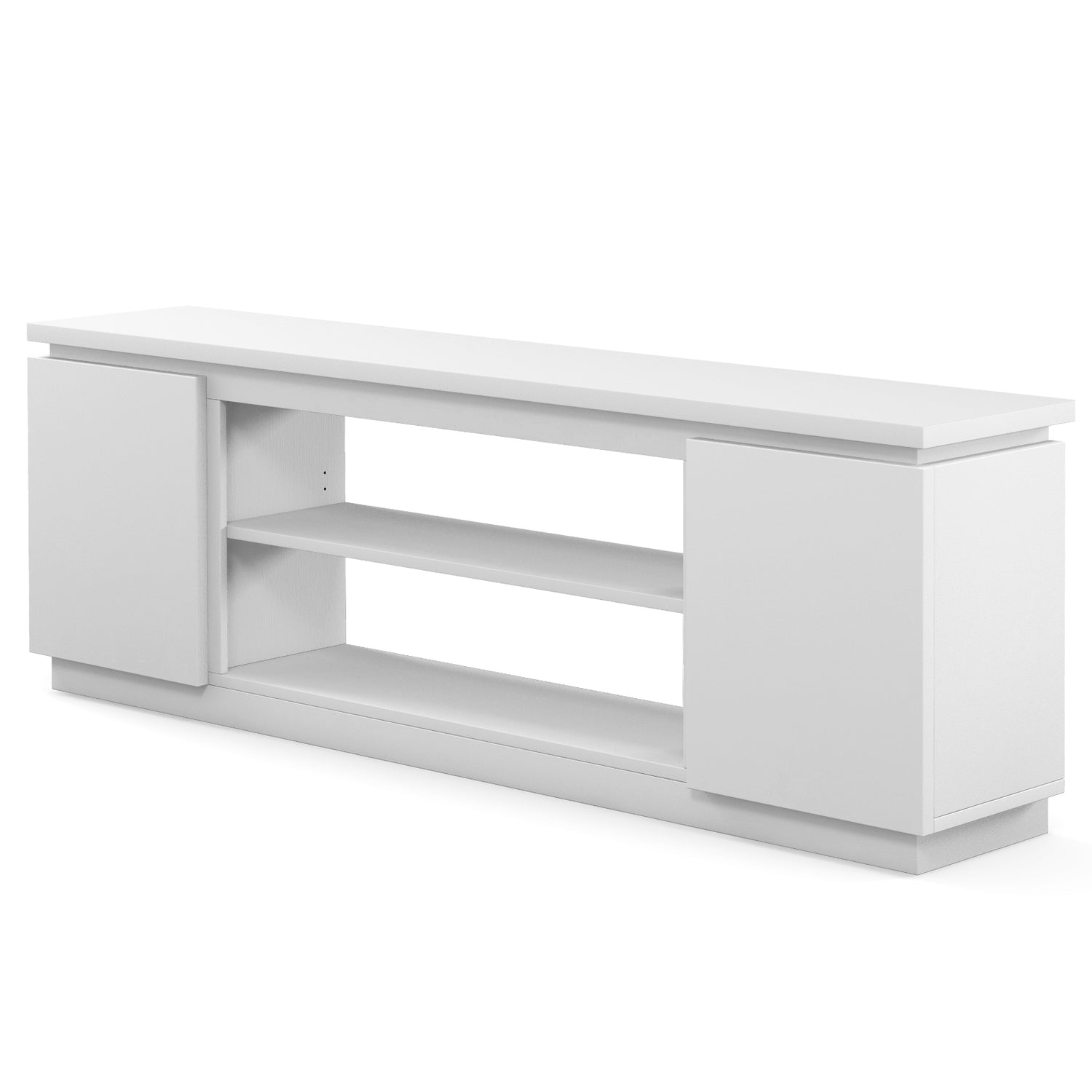 TV Cabinet with 3 Adjustable Shelves and Anti-Tipping Kits for TVs up to 80 Inch