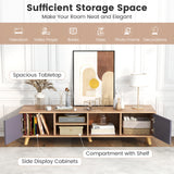 TV Stand Cabinet for TVs up to 65 Inch with Open Shelf for Living Room