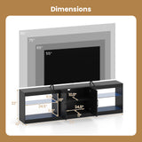 TV Stand for TVs up to 85 Inches LED Entertainment Center with Power Outlets