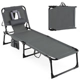Tanning Chair with Face Arm Holes Folding Chair