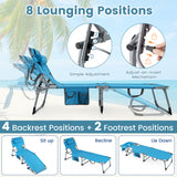 Tanning Chair with Face Arm Holes Folding Chair