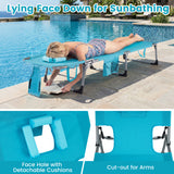 Tanning Chair with Face Arm Holes Folding Chair