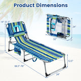 Tanning Chair with Face Arm Holes Folding Chair