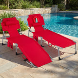 Tanning Chair with Face Arm Holes Folding Chair