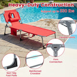 Tanning Chair with Face Arm Holes Folding Chair
