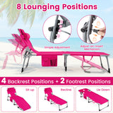 Tanning Chair with Face Arm Holes Folding Chair