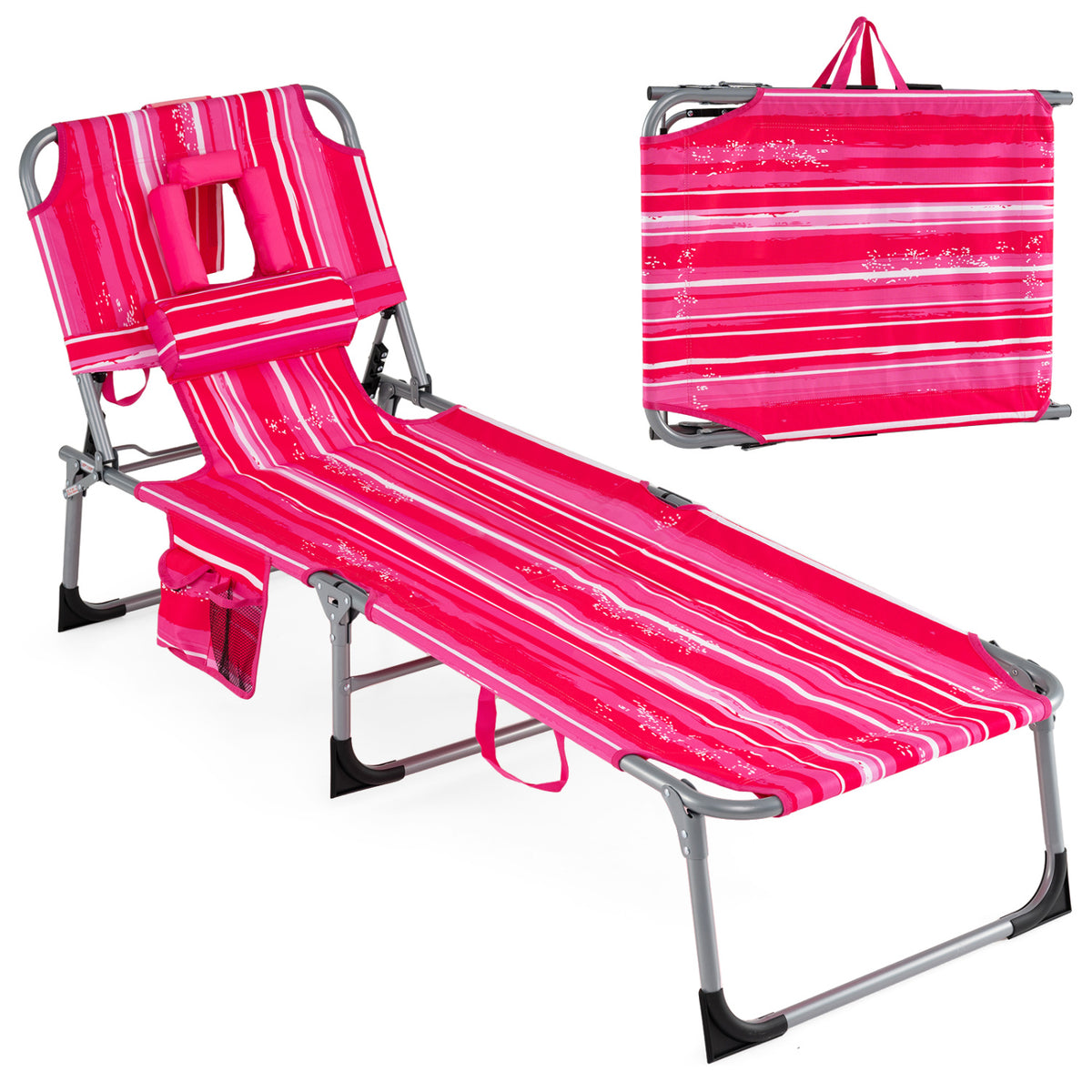 Tanning Chair with Face Arm Holes Folding Chair