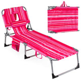 Tanning Chair with Face Arm Holes Folding Chair