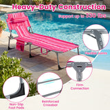Tanning Chair with Face Arm Holes Folding Chair