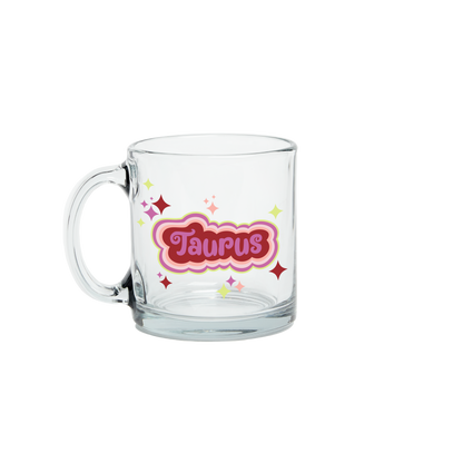 Astrology Clear Glass Mug