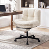 Teddy Plush Office Chair with Footrest and Adjustable Height for Home Office