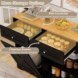Tilt Out Trash Can Cabinet with Outlets and Adjustable Shelf