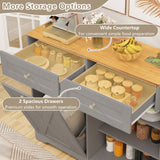 Tilt Out Trash Can Cabinet with Outlets and Adjustable Shelf