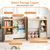 Toy Storage Organizer with 4-Tier Sling Shelves