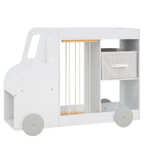Toy Storage Organizer with Stuffed Animal Storage Fabric Drawer and Universal Wheels