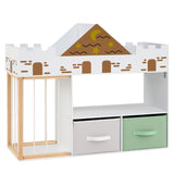 Toy Storage Organizer with Stuffed Animal Storage and Open Shelves
