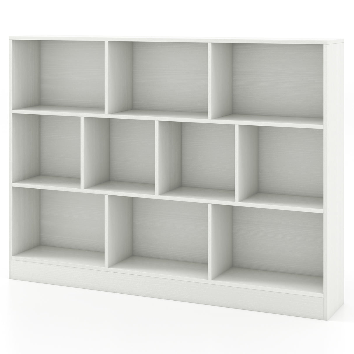 41 inches Wooden Toy Storage Organizer with 10 Cubes for Classroom Daycare Nursery Kindergarten