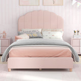Twin Bed Frame with Height-Adjustable Headboard and Sturdy Wooden Slats