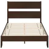 Full Bed Frame with Headboad and Solid Wood Legs 12 Slats