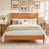 Full Bed Frame with Headboad and Solid Wood Legs 12 Slats