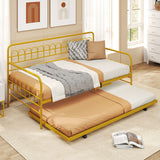 Twin Daybed with Curved Backrest and Armrests