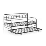 Twin Daybed with Curved Backrest and Armrests