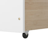 Twin House Bed with 2 Storage Drawers and Roof & Fence Rails