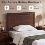 Twin Size Bed Frame with Headboard for Small Room No Box Spring Needed