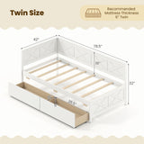 Twin Size Daybed with 2 Storage Drawers No Box Spring Needed