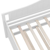 Twin Size Daybed with Trundle and Slats Support on Wheels