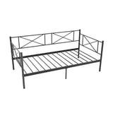 Twin Size Platform Bed with Heavy-duty Metal Slat Support